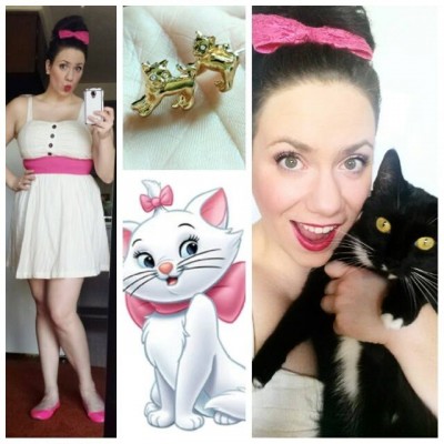 Brynne G. disney-bounding as Marie from The Aristocats