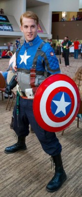 David Traylor as Captain America, photo by Charlie Mullen