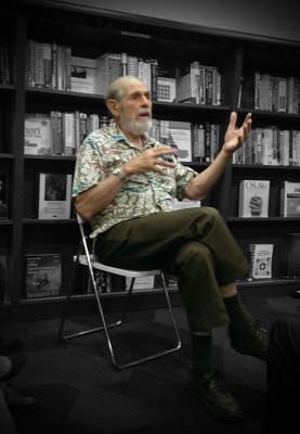 Gordon Orians during post-talk Q&A